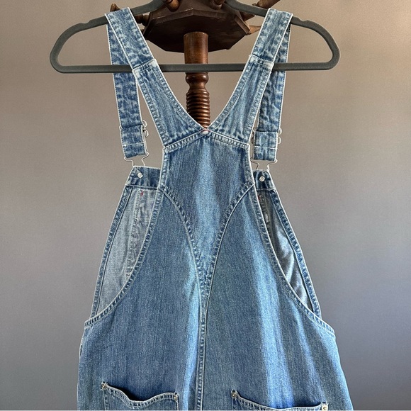 Women's Y2k Tommy Hilfiger Rare Denim Overalls Sz M - Picture 8 of 10